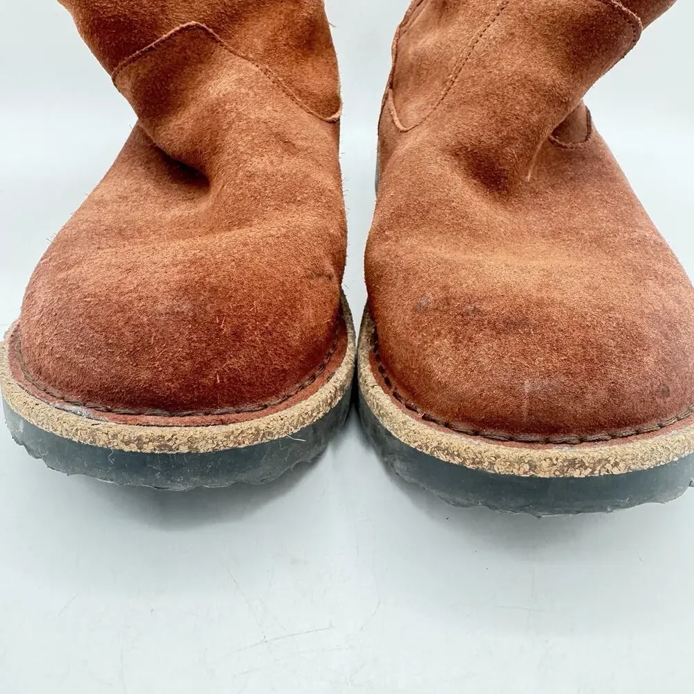 Birkenstock Size 40(10) Uppsala Shearling Suede Leather Boots Expresso